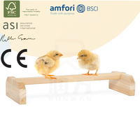 Perchoir en bois pour poussins, support autoportant pour l'entraînement, barre carrée en bois massif, pour l'exercice au sol dans le poulailler