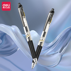 Bolígrafo de Gel Deli S88-F de Secado Rápido y Sin Manchas, 0.5 mm, Negro, para Estudiantes y Oficina - Product Image 1