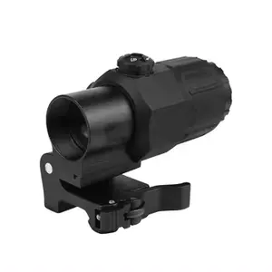 G33 3X Magnifier with Flip-to-Side Quick Detachable QD Mount for Holographic 558 Red Dot Sight Sight Scope