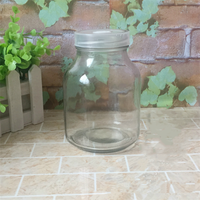 Pot en verre transparent professionnel de 650 ml pour la culture de tissus végétaux avec bouchon en plastique pour usage domestique