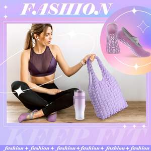 ชุดอุปกรณ์พิลาทิสสำหรับผู้หญิง7ชิ้นชุดห่วงและลูกบอลสำหรับออกกำลังกายที่บ้านพิลาทิส - Product Image 5