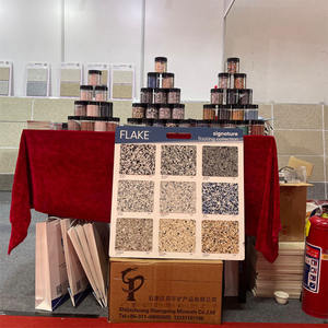 Chips de colores decorativos de <span class=keywords><strong>mica</strong></span> con efecto de mármol para pintura de suelo de garaje Copos de vinilo epoxi y revestimientos de hormigón para revestimientos de paredes - Product Image 4