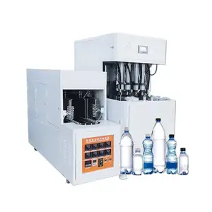 Máquinas semiautomáticas de moldeo por soplado y estiramiento de plástico de 2 cavidades Máquina de soplado de moldes de botellas de PET