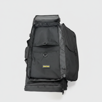 Sac à outils tactique robuste en polyester 600D, double compartiment, découpe laser, étui de transport long pour extérieur