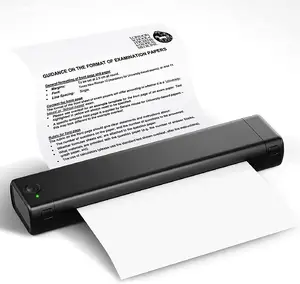 Portable Printers Wireless for Travel M08F A4Thermal Printer Use for Mobile Office, Support 8.26" X 11.69" A4 Size Thermal Paper