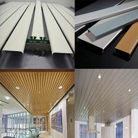 Panneaux de plafond en aluminium Dilan modernes, imperméables, ignifuges, isolants thermiques, insonorisants, anti-moisissures, anti-humidité, en forme de bande