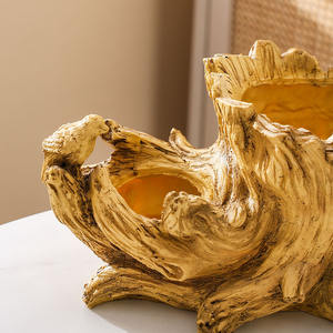 <span class=keywords><strong>Pot</strong></span> <span class=keywords><strong>de</strong></span> fleurs en résine imitation bois pour balcon, <span class=keywords><strong>pot</strong></span> <span class=keywords><strong>de</strong></span> plantes succulentes <span class=keywords><strong>de</strong></span> bureau style racine d'arbre personnalisé, style rustique en souche <span class=keywords><strong>de</strong></span> bois vieilli - Product Image 3