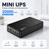 NIUNIU Power Bank Portabel USB 5v DC 12v 20000 MahMINI UPS Kapasitas Besar UPS