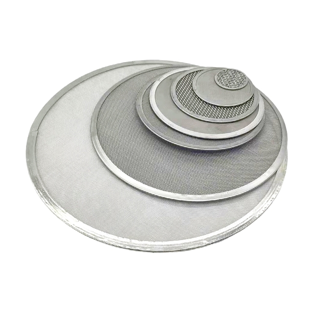 Hot Selling 304 Stainless Steel Woven Metal Mesh Filter Disc Edge Wrapped Corrosion Resistant Liquid Filter 99% Engine Pump