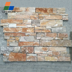 Trang Trí Bên Ngoài Ngoài Tự Nhiên Đá Hoa Cương Đá Phiến Tường Ngoài Trời Đá Xếp Chồng 3D Tự Nhiên - Product Image 3