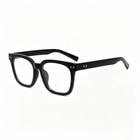 Lunettes anti-lumière bleue carrées rétro SM20021 - Monture légère en PC avec verres en résine transparente pour hommes et femmes
