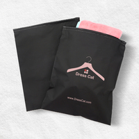 Sacs en plastique noir à fermeture éclair, sacs en plastique à fermeture éclair, emballage pour vêtements, t-shirts, produits de vente