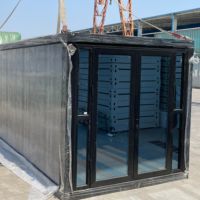 Conteneur pliable de 20 pieds et 40 pieds, bureau, panneau sandwich, maison mobile préfabriquée, dortoir, camp pétrolier, conteneur d'expédition sur le terrain