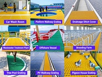 Rampe de sécurité en PRV pour éolienne offshore, garde-corps de plateforme en PRV de qualité marine pour passerelle de sous-station