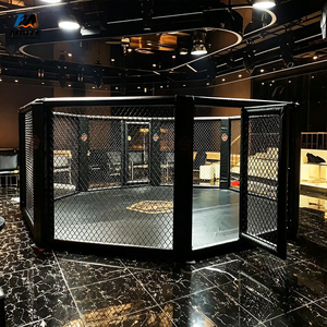 Cage d'octogone MMA professionnelle pour la compétition et l'entraînement en salle <span class=keywords><strong>de</strong></span> sport, club d'arts martiaux, taille personnalisée, OEM - Product Image 6