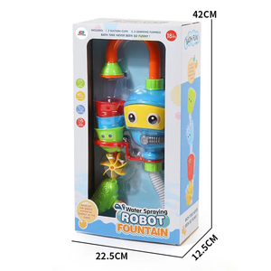 ออกแบบใหม่ถ้วยดูดคู่สปริงเกลอร์ของเล่นอาบน้ํา Unisex พลาสติกเป็ดหุ่นยนต์ของเล่นสําหรับเด็ก - Product Image 6