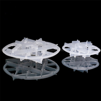 Tour d'épurateur d'emballage aléatoire en plastique emballant 90mm 95mm anneau de flocon de neige de pp