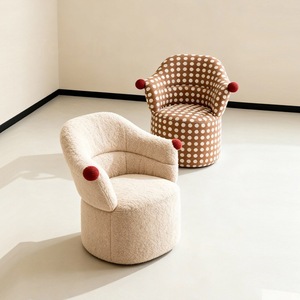 เก้าอี้โซฟาเดี่ยวโครงสร้างหุ้มเบาะที่เป็นที่รู้จักกันดี เหมาะสำหรับห้องนั่งเล่น ห้องนอน ใช้โดยนักออกแบบ - Product Image 1