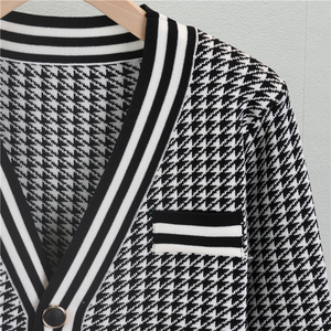 Completo Set <span class=keywords><strong>Donna</strong></span> Autunno Primavera: Elegante Cardigan Lavorato a Maglia e <span class=keywords><strong>Pantaloni</strong></span> a Gamba Larga - Completo Maglione 2 Pezzi - Product Image 4