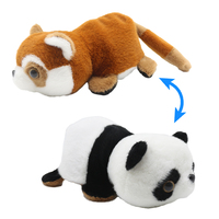 Jouet en peluche à effet d'humeur inversée en gros, LOGO personnalisé, animaux en peluche, jouets en peluche doux, panda en peluche, chien en peluche, jouet en peluche réversible de dessin animé