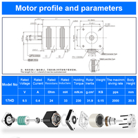 Motor Stepper Dc hibrida kombinasi RB NEMA17 dengan Driver Motor Stepper untuk Motor Dc kecepatan tinggi untuk peralatan otomatis