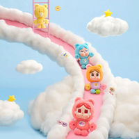 Authentique POP MARTT Care Bearr Pendentif en vinyle et peluche, Ensemble complet de 9 pièces, Boîte mystère, Charm de sac mignon, Cadeau de collection