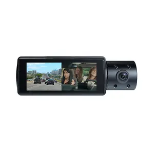 Best Selling 4k Smart Front and Inside Dash Cam 3 Channel Dash Cam 4k with Wifia 3 Lens Car Dvr Dashcam 4k Car Dash Camera