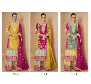 Nouvelle conception de salwar kameez Varnika pour femmes, tenue de fête et de mariage, salwar pakistani avec dupatta, provenant d'un fournisseur indien - Product Image 2