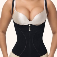 En gros, Corset amincissant personnalisé à fermeture éclair, type gilet, en maille de compression, pour femmes