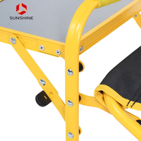 Chaise de camping pliable pour enfant Sunshine Outdoor en acier, avec table latérale