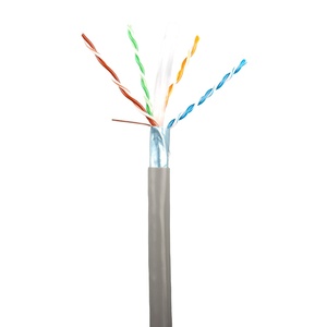 1000Mbps PVC Áo khoác cat6A Cat6 trong nhà ngoài trời u/FTP FTP Mạng Cáp 100m/305m 0.51 mét FTP LAN Cáp với Messenger - Product Image 1