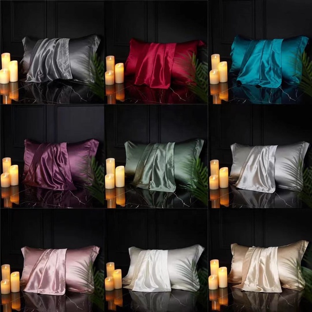 Luxury 6a Grade 16/19/22 Momme Mulberry Natural Silk Pillowcase with Zipper or Envelope Silk Pillow case
