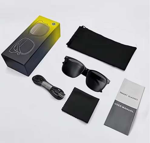 Smart Glasses with Voice Assistant, IPX5 Waterproof, Touch Control & Stereo Sound Wireless Audio Glasses for Business & Leisure