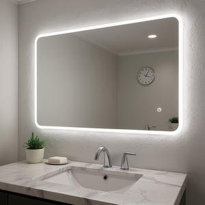 Miroir LED Mod L207 Vanitas Line 80 x 60 Cm avec éclairage LED pour salle de bain - Product Image 3