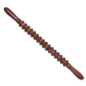 Rouleau de massage en bois pour méridiens, masseur manuel pour le cou, la taille, les jambes, la colonne cervicale, outil de soulagement complet du corps, des épaules et du cou - Product Image 2