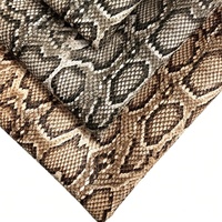 Tissu en similicuir serpent PVC synthétique imprimé pour ameublement, canapés, sièges de voiture, artisanat décoratif, meubles, sacs