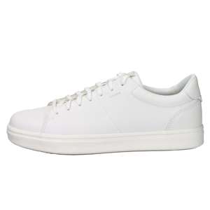 Geox Men's <b>Sneakers</b> White 40 2.5 Cm Heel <b>Canvas</b> Trendy Shoes - Product Image 1