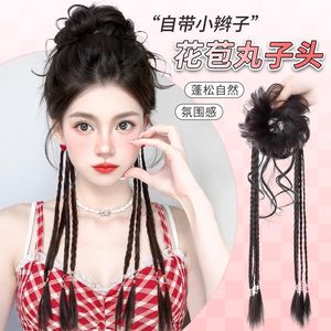 Nueva coleta de cabello trenzado doble estilo chino con trenza tipo bóxer, accesorio de cabello sintético resistente al calor para mujer - Product Image 3