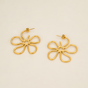 Pendientes de Moda 2026, NUEVA LÍNEA BOHO SHINE FLORAL, para Vacaciones en <span class=keywords><strong>BARCELONA</strong></span>, Dazan, Chapados en Oro de 18k, Acero Inoxidable Hipoalergénico, Joyería para Mujer - Product Image 6