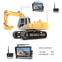 Système de caméra de recul sans fil avec deux écrans partagés 7 pouces et caméra de recul sans fil étanche IP68 pour camion