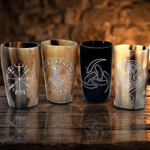 Tasse à boire artisanale en corne naturelle, style Viking médiéval, pour bar rustique à domicile, cadeau, vente en gros à prix abordable - Product Image 1