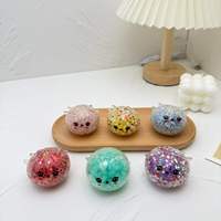 Jouet sensoriel anti-stress en forme de boulette lumineuse de 5,5 cm, doux à pincer et à presser, pour enfants de 5 à 7 ans