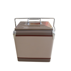 ตู้แช่เบียร์เย็นสไตล์วินเทจกล่องเก็บความเย็นทำจากโลหะแบบโบราณหีบใส่น้ำแข็งสีแบบ13L ตามสั่ง - Product Image 6