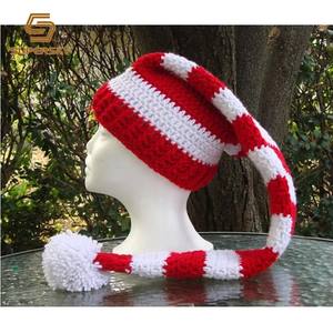 <span class=keywords><strong>Cappello</strong></span> con orecchie da <span class=keywords><strong>elfo</strong></span> all'uncinetto neonato <span class=keywords><strong>cappello</strong></span> da babbo natale all'uncinetto per bambini - Product Image 4