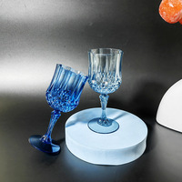 Gobelet en cristal vintage en plastique classique de haute qualité pour la réception de mariage, utilisation à domicile, fête, mariage