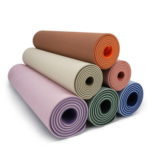 Tapete de <span class=keywords><strong>Yoga</strong></span> Personalizado Antideslizante, Ecológico, de TPE, Tapete de Pilates con Logotipo Personalizado, Tapete de <span class=keywords><strong>Yoga</strong></span> de Doble Capa - Product Image 2