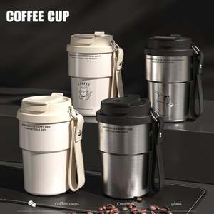 Gobelet isotherme décontracté en acier inoxydable 316 léger de 450 ml pour les voyages - Product Image 1