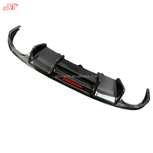 Labio de alerón de fibra de carbono con luz para Audi <span class=keywords><strong>A4</strong></span> B8 S4 Sedan difusor de parachoques trasero Bodykit 2009-12 - Product Image 2