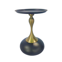 Internet best-seller Table basse ronde moderne légère de style italien Matériau métallique durable Table d'appoint pour canapé de petite taille
