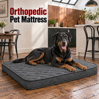 Matelas orthopédique de luxe pour chien, lit pour animaux de compagnie pour collections de détail, avec housse extérieure imperméable et design matelassé amovible